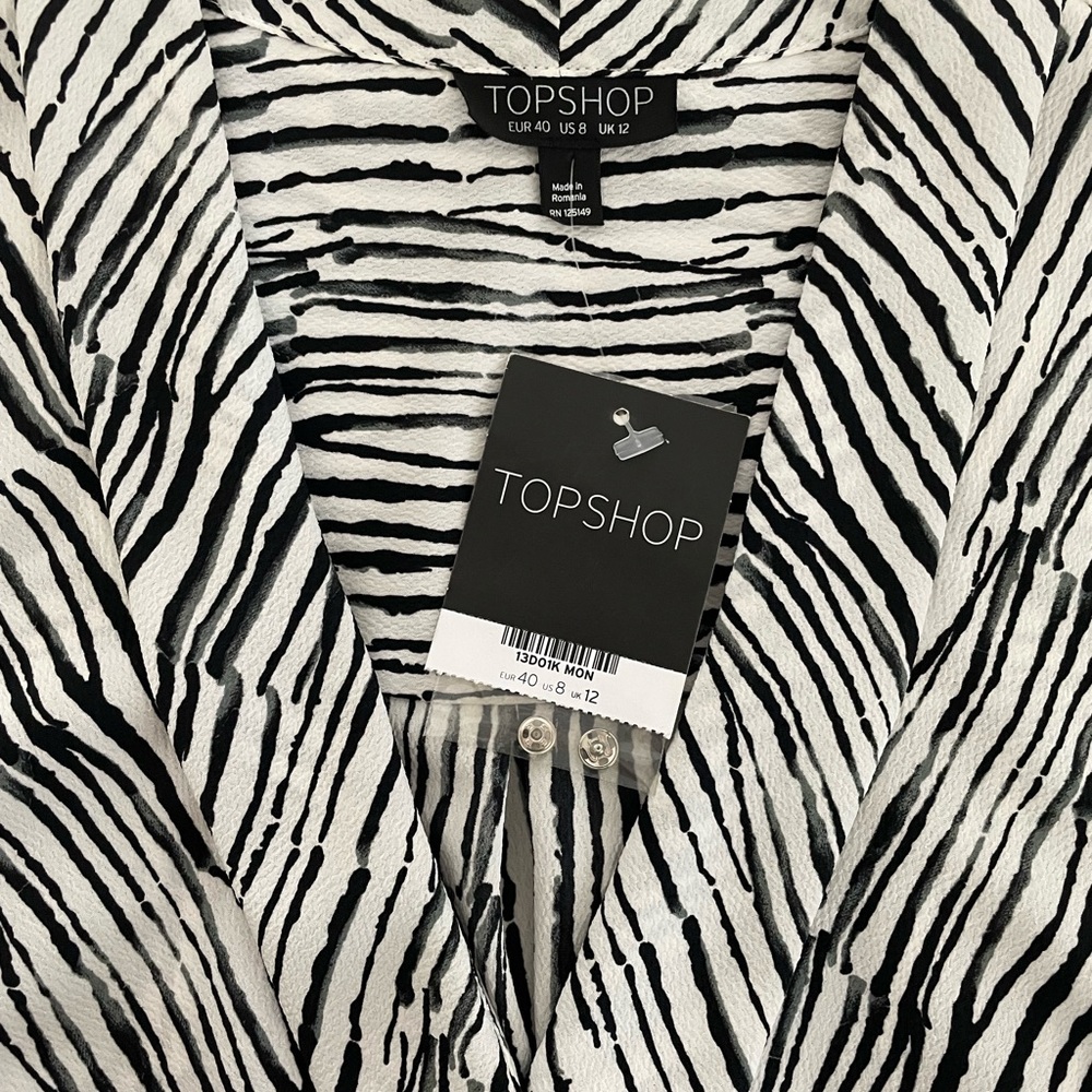 NWT  Topshop Animal Print Bodysuit